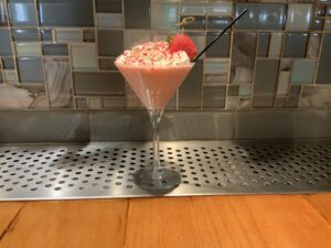Strawberry shortcake martini